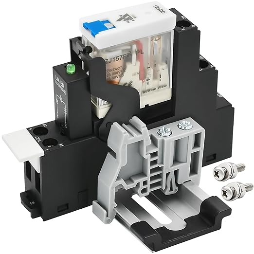 Power Relay 12V Miniature Electromagnetic Relay 8Amp DPDT 2-Pole by ZJWZJH