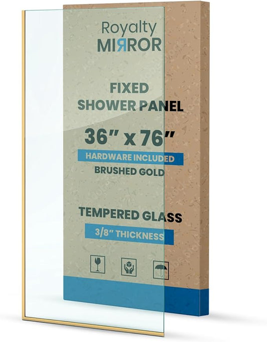 Royalty Fixed Shower Screen by Royalty+Mirror