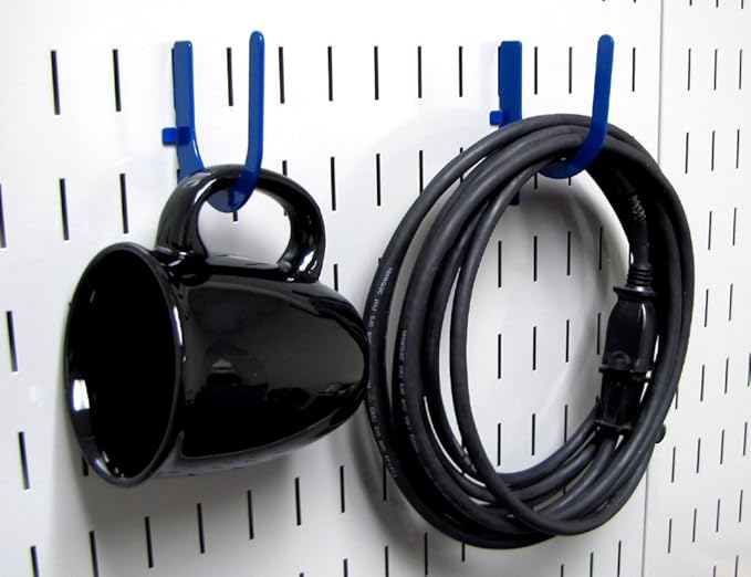 Wall Control 3in Reach U-Hook Accessory “U” Shaped Slotted Metal Pegboard Hook - Image 5