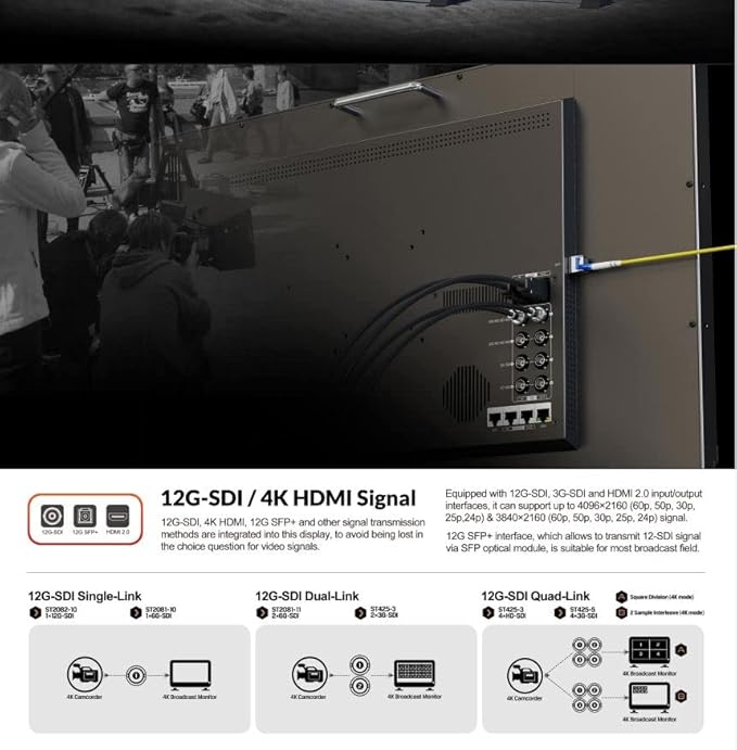 LILLIPUT Q28-VBP 28" 12G-SDI 12G-SDI and 4K HDMI 2.0 Professional Production - Image 5