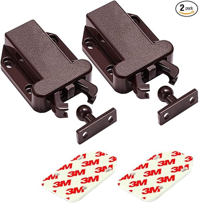 Cabinets Push Latch Cabinet Furniture Rebound Self-Locking Device Kitchen by Junrbx