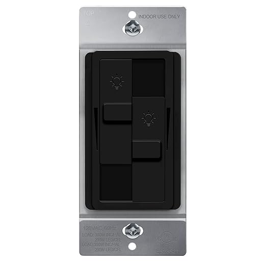 TOPGREENER Kalide Dual Load Dimmer Light Switch, Double LED Dimmer Switch by TOPGREENER