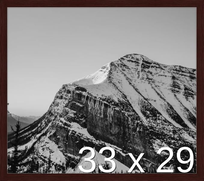 Frame It Easy 33 x 29 Merlot Wood Frame by FrameItEasy