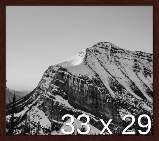 Frame It Easy 33 x 29 Merlot Wood Frame by FrameItEasy