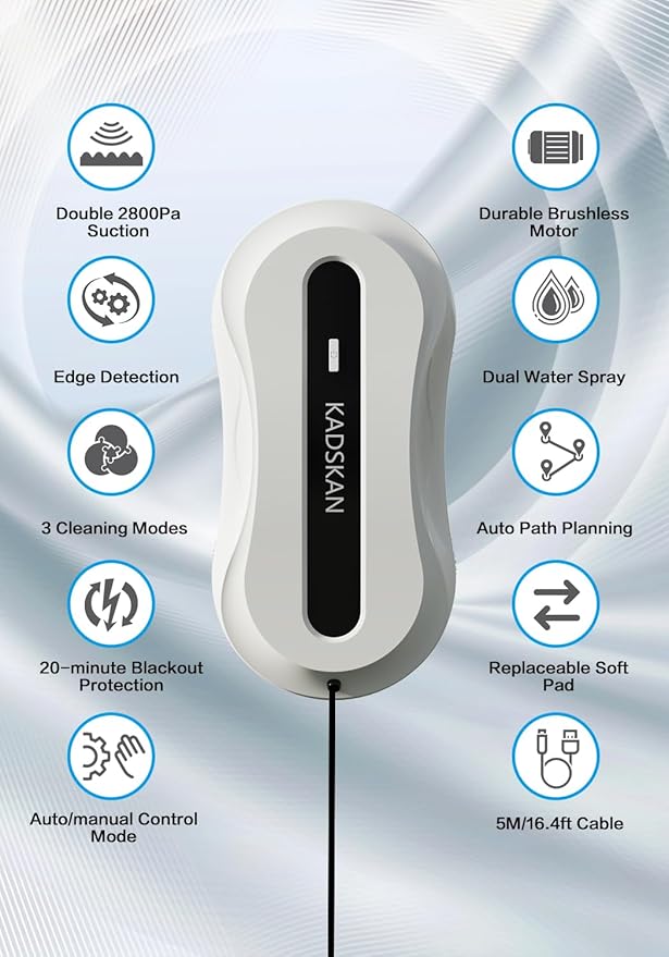 KADSKAN Window Cleaning Robot, Automatic Window Cleaner - Image 6