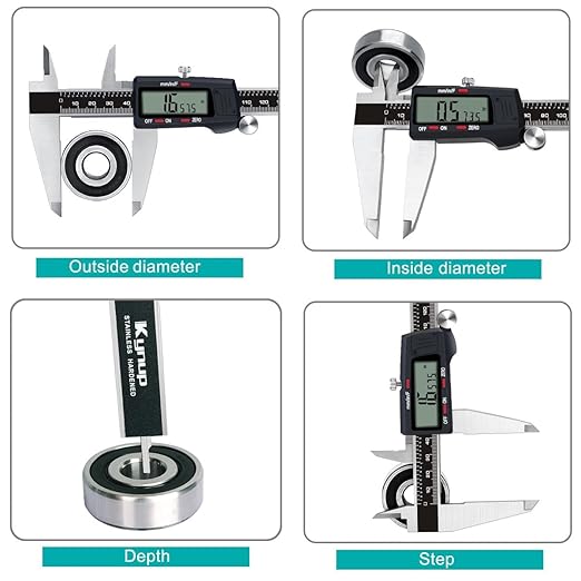 Kynup Micrometer Caliper Tool, 12Inch Digital Caliper, Vernier Caliper - Image 3