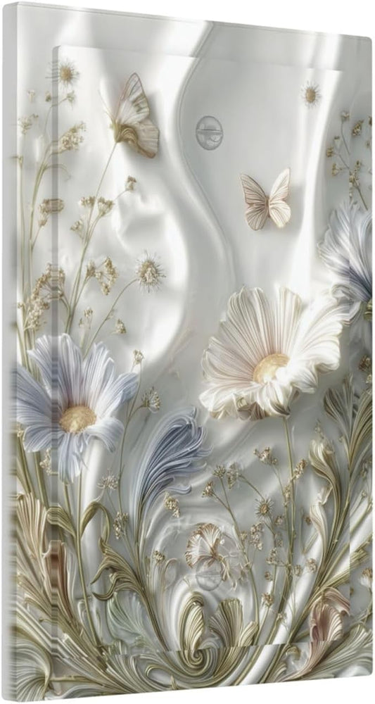 Bvtewkhz Boho Floral Wild Flower No Device Single Blank Decorative Light Switch by Unknown