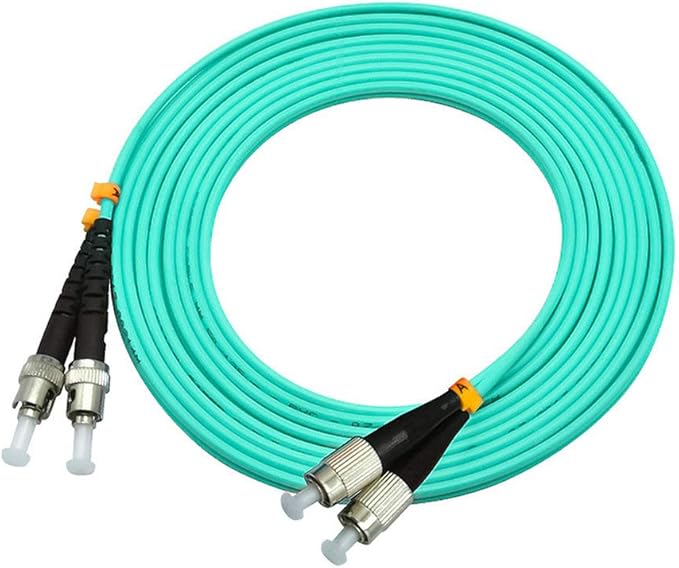 Jeirdus 10 Meters 33ft FC to ST Duplex 50/125 10G OM3 Multi-Mode Fiber Optic - Image 3