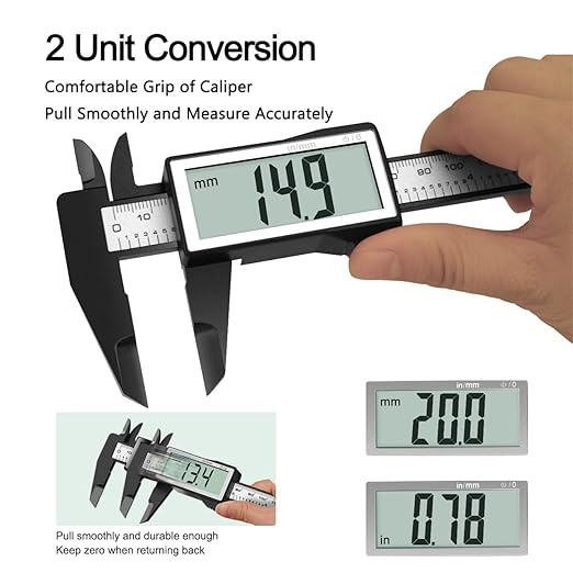 Kynup Caliper Measuring Tool, Digital Caliper Outside Micrometer - Image 5