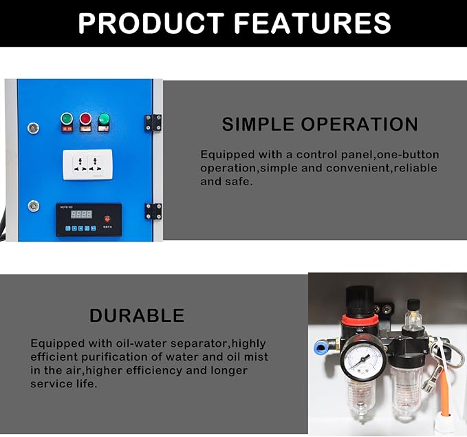 HayWHNKN Metal Working Downdraft Table Dust Collector Vacuum Welding - Image 3