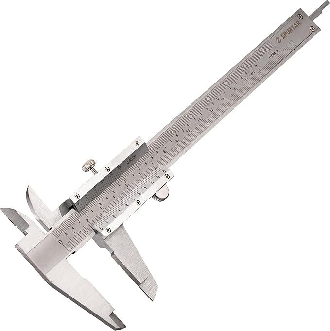 Spurtar Vernier Caliper Measuring Tool 6", 0-6Inch/0-150mm Manual Non Digital - Image 6