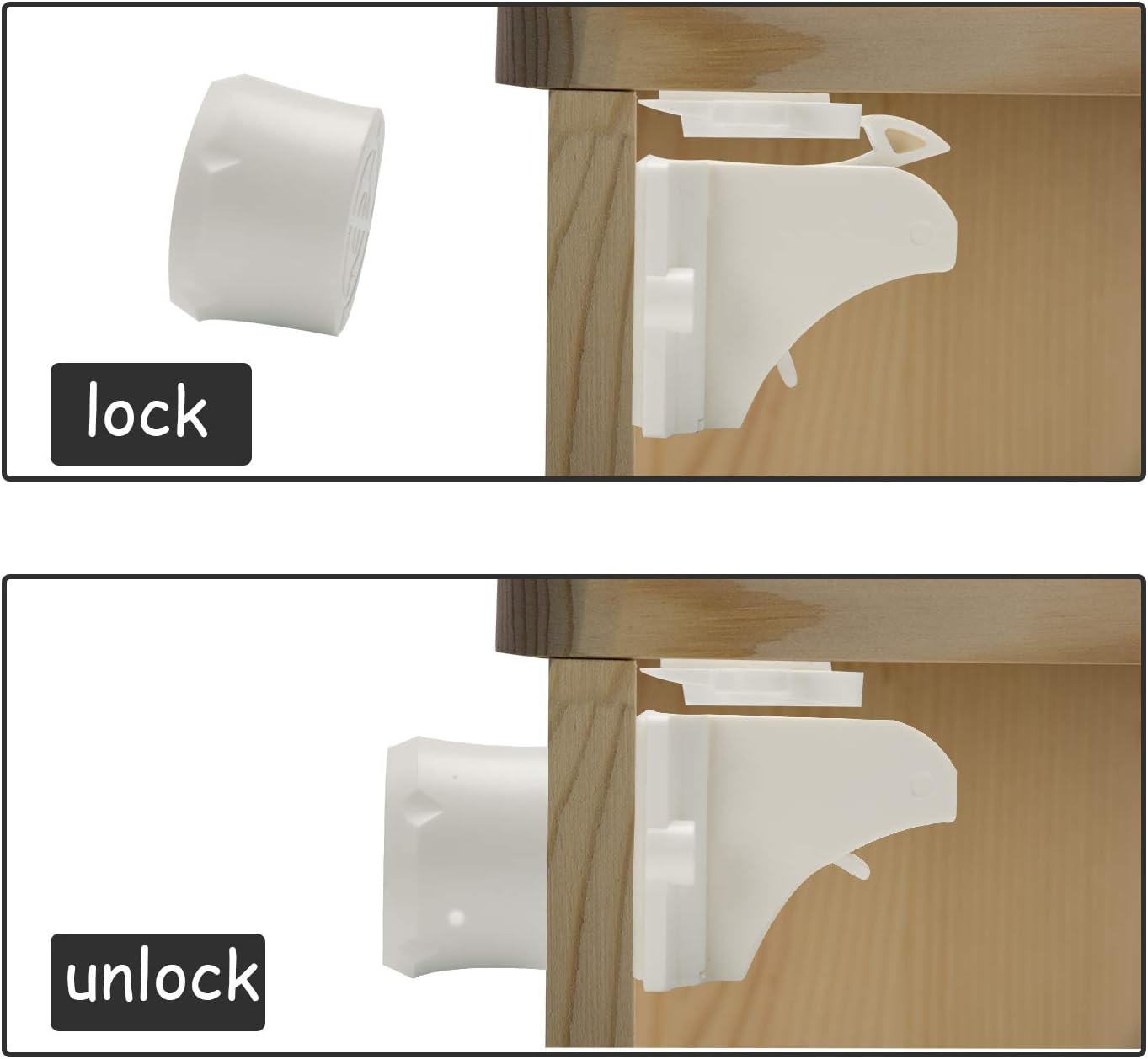 Vmaisi Magnetic Cabinet Locks Replacement Key 1 Pack