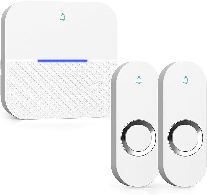 AIDA Lighted Wireless Doorbell for Home, Waterproof Battery Doorbell Wireless 1 by AIDA
