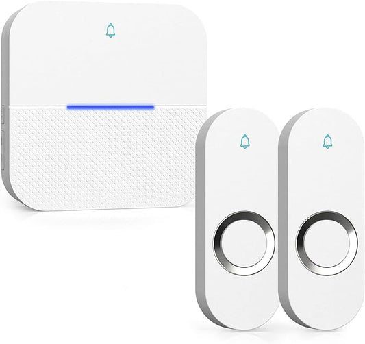 AIDA Lighted Wireless Doorbell for Home, Waterproof Battery Doorbell Wireless 1 by AIDA