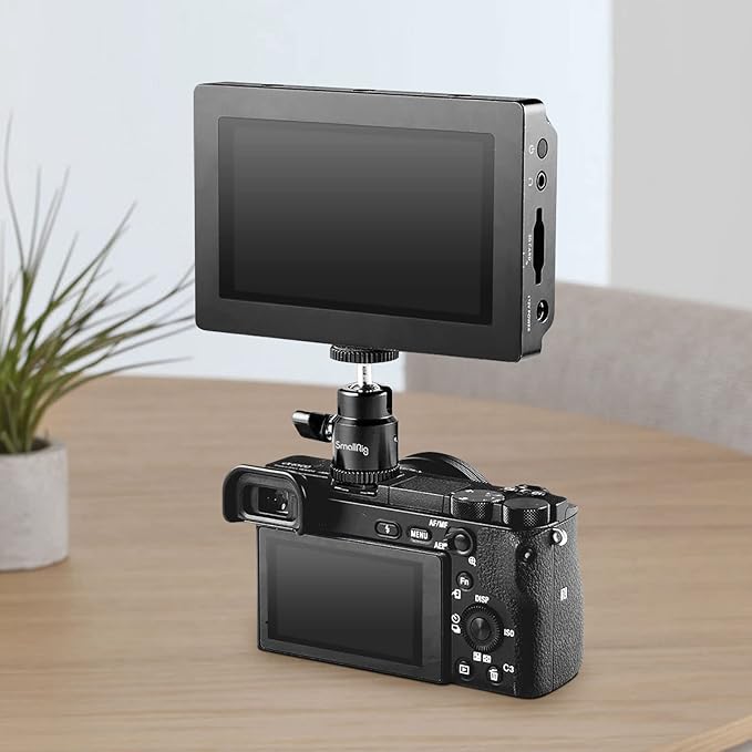 SmallRig 1/4" Camera Hot Shoe Mount, Ballhead Tripod - Image 2