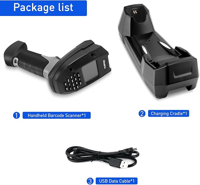 Wireless Barcode Scanner, Portable 1D Inventory Scanner & Data Collector - Image 7