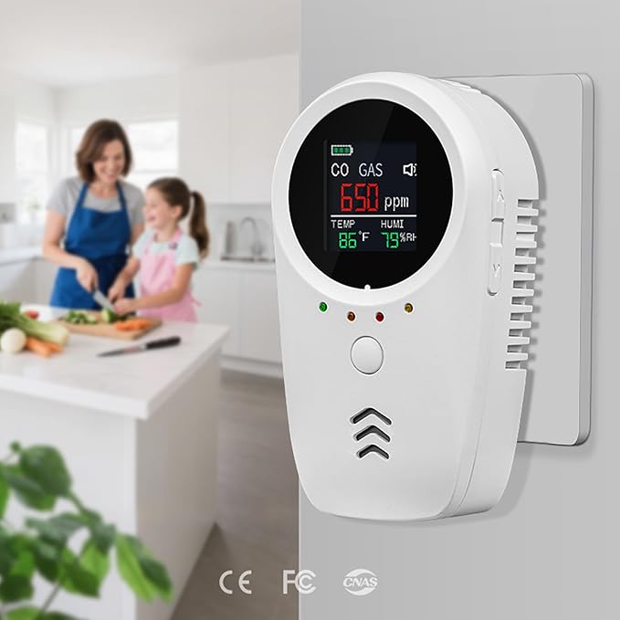 Rechargeable 5-in-1 Carbon Monoxide & Natural Gas Detectors - Image 2