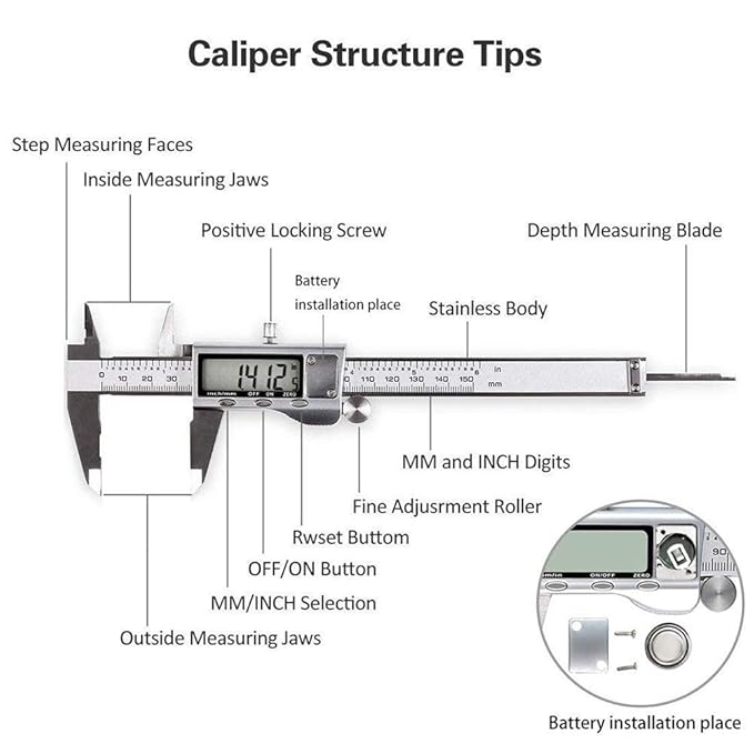 Digital Caliper, Caliper Measuring Tool - Image 5