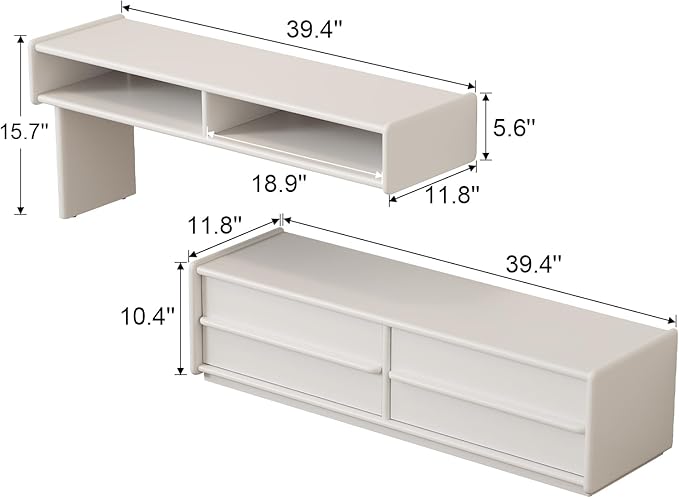YQJJGL Solid Wood TV Stand for TVs up to 65 Inch， Walnut TV Stand - Image 2