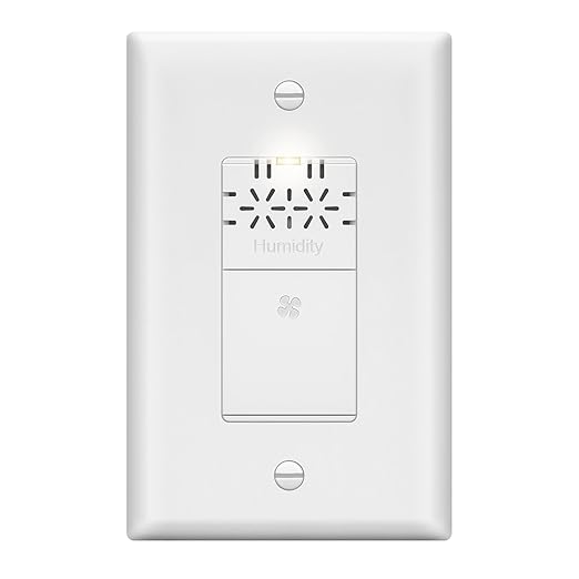 LIDER No Neutral Wire Required Humidity Sensor Switch, Automatic Humidity by LIDER
