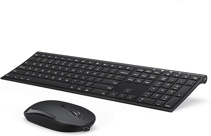 Wireless Keyboard and Mouse, Vssoplor 2.4GHz Rechargeable Compact Quiet by VssoPlorWirelesskeyboardMouse