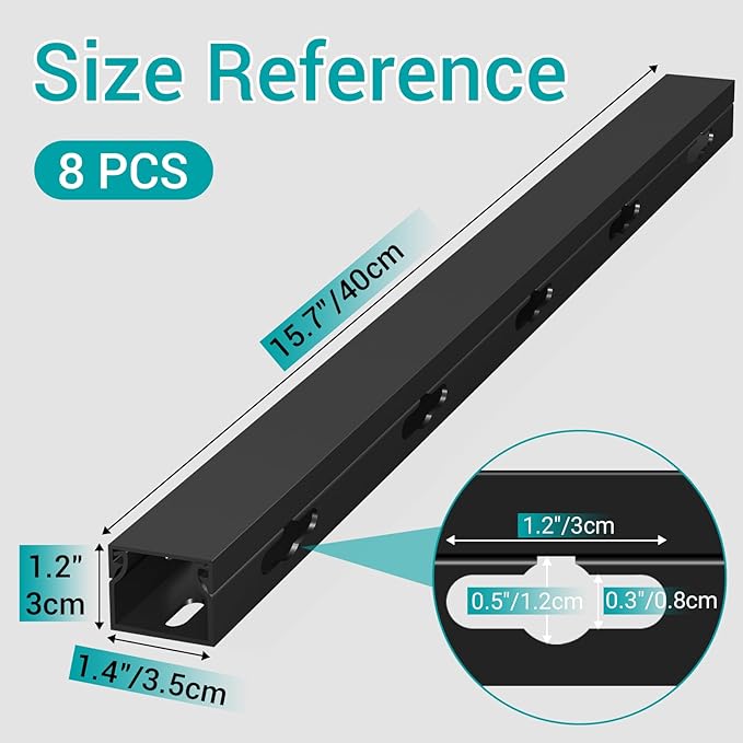 Cable Raceway - Magnetic Cable Management Under Desk - Image 2