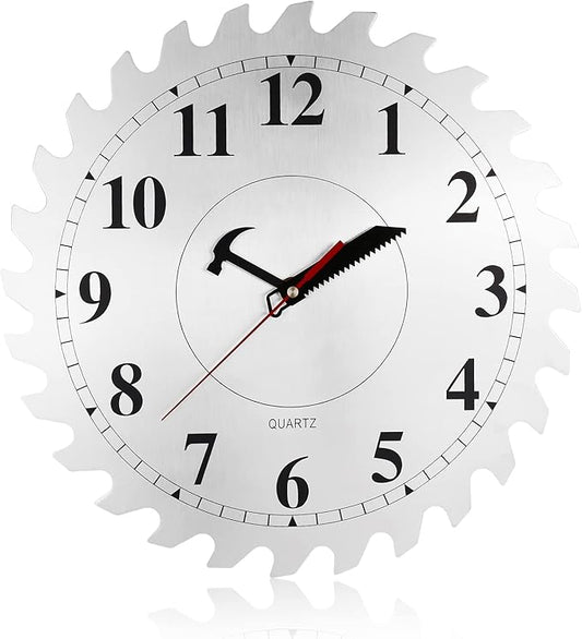 CIGERA 12 Inch Metal Wall Clock by CIGERA