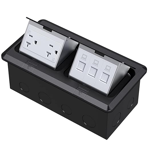 Dual Pop-Up Floor Box Electrical Kit by KYHSHJ