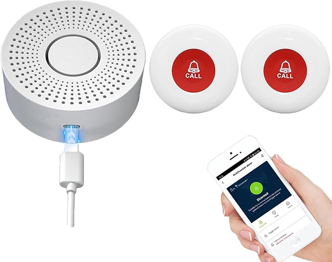 WiFi Caregiver Pager Call Button Wireless Nurse Alert Call Bell Emergency Alert by DwyenSlo