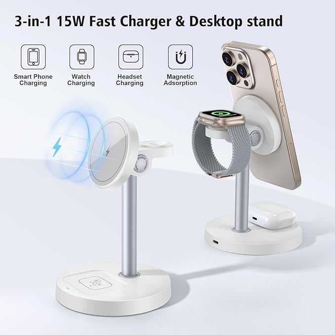 3 in 1 Wireless Charging Station - Image 2