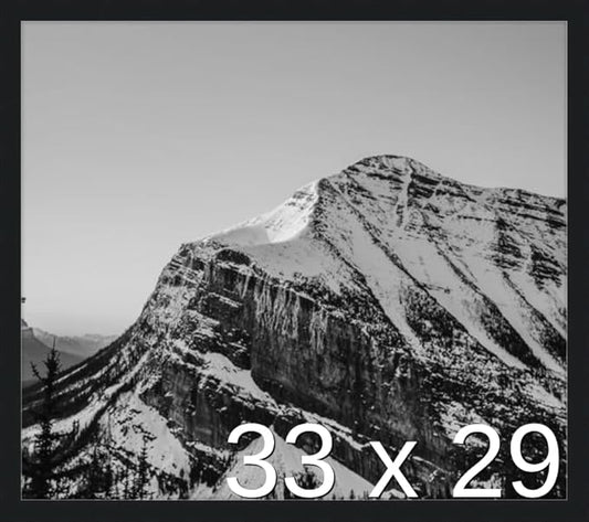 Frame It Easy 33 x 29 Black Wood Frame by FrameItEasy