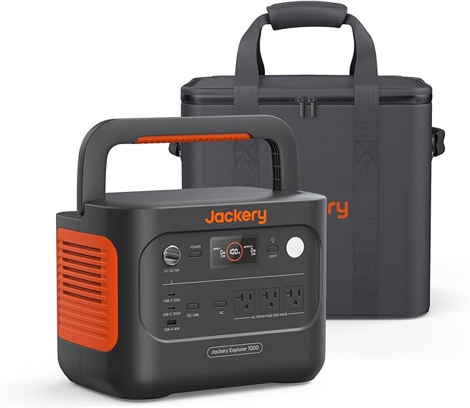 Jackery Explorer 1000 v2 Portable Power Station and Carrying Bag, 1070Wh by JackeryInc