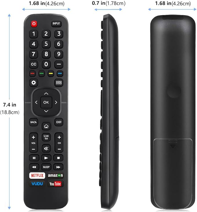 Replacement Remote Control for All Hisense 4K LED HD UHD Smart TVs, Fit for - Image 9