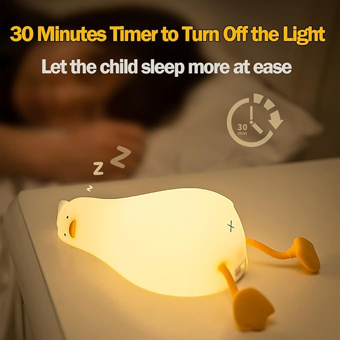 LEDHOLYT Night Light for Kids, Cute Silicone Nursery Duck Lamp for Baby and - Image 4