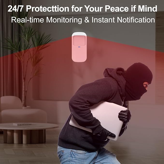 Home Alarm System with Camera, 23 Pieces Wireless WiFi/GSM SMS Home Security - Image 5