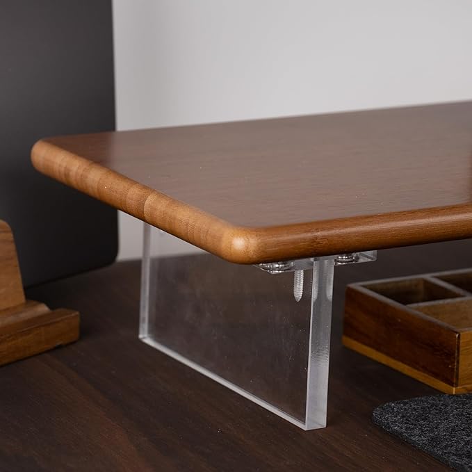 ROCDEER Bamboo Monitor Stand Riser - Image 5