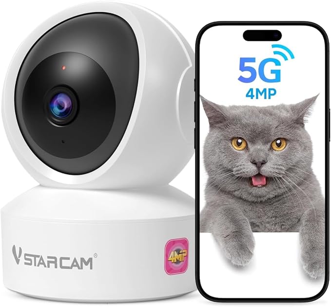 VSTARCAM 5G Security Camera Indoor, 4MP 2.5K Pet Camera by VSTARCAM