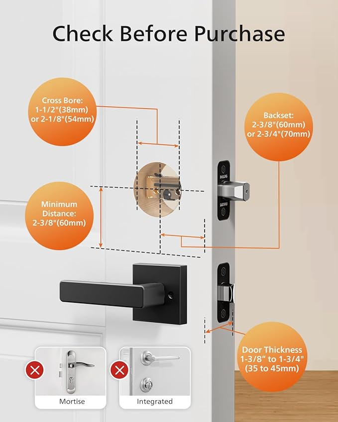 Philips Smart Lock with Handles, Keyless Entry Door Lock Set, Smart Door Lock - Image 8