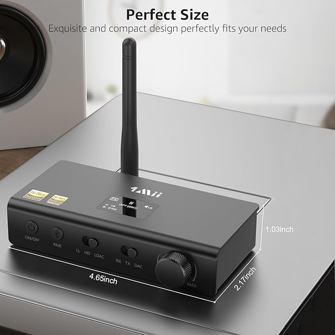 1Mii DS700 HiFi Bluetooth Audio Transmitter Receiver - Image 7