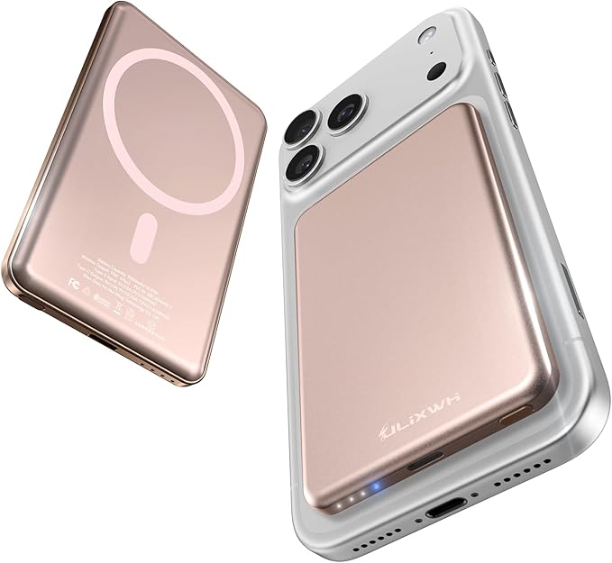 ULiXWH for Magsafe Portable Charger for iPhone, 2025 Upgrade 5000mAh Fast by ULiXWH