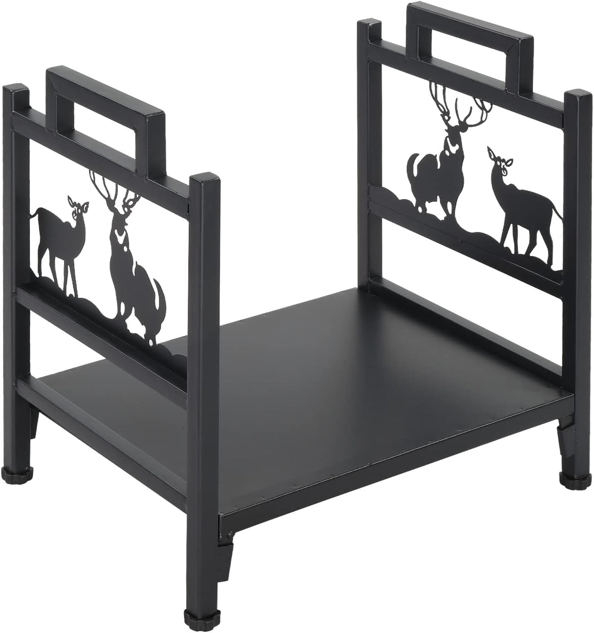 single layer fireplace log rack, firewood storage iron, main product view