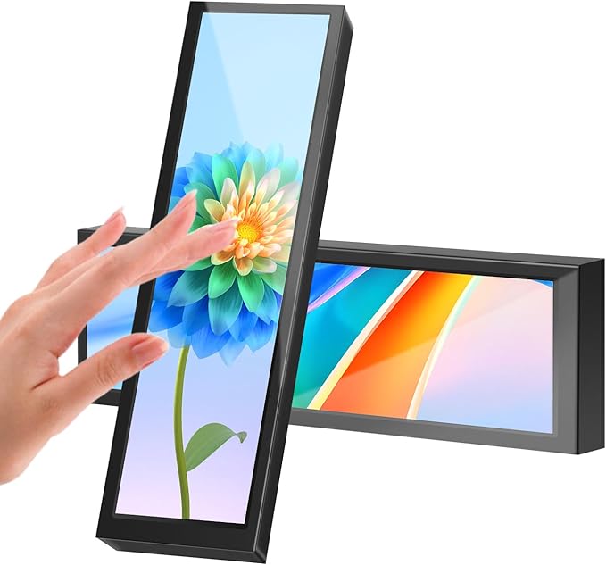 8.8 Inch Small Touchscreen Monitor, PC Temperature Display, PC Sensor Panel by AISHICHEN