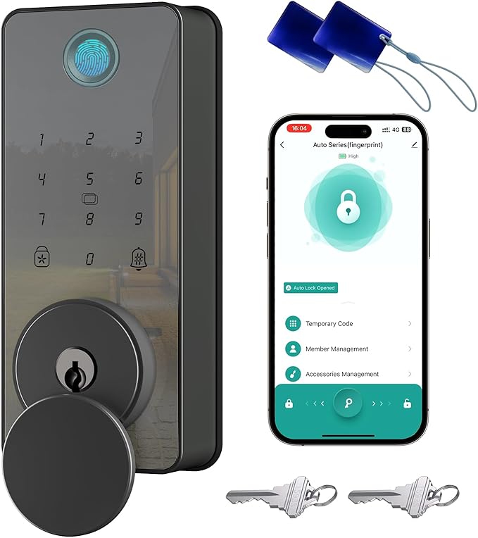 Fingerprint Door Lock, Biquole Keyless Entry Door Lock, Smart Lock by Biquole