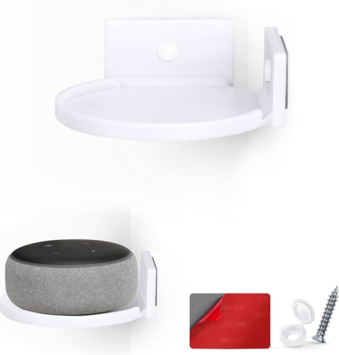 BRAINWAVZ 4” Small Floating Shelf, Adhesive & Screw in, by Brainwavz