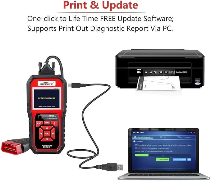 KONNWEI KW850 Professional OBD2 Scanner Auto Code Reader Diagnostic Check - Image 7
