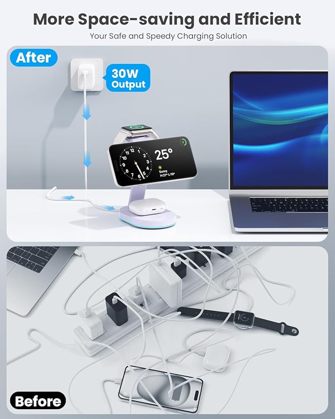 3 in 1 Wireless Charger Charging Station - Image 7