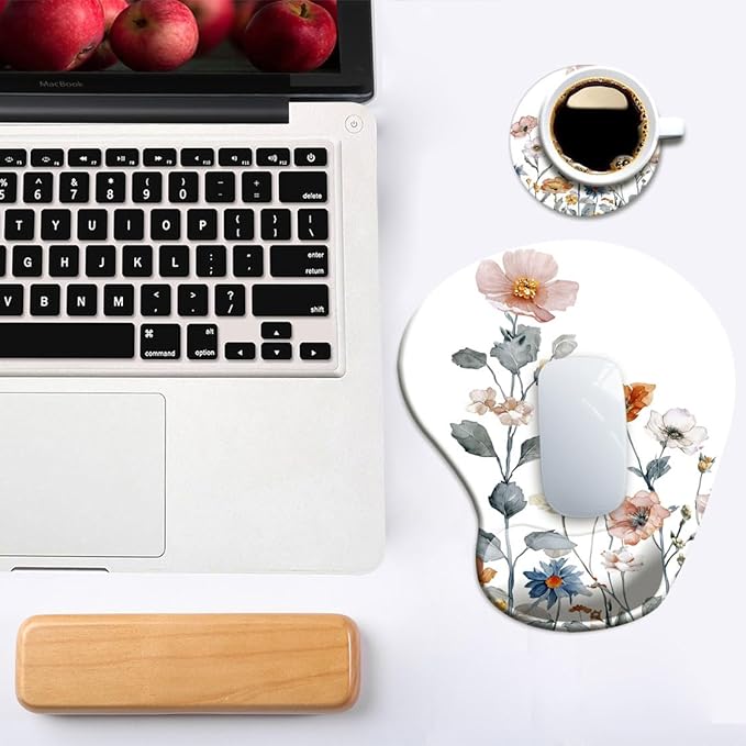 Ergonomic Mouse Pad with Wrist Support, Mouse Pad with Wrist Rest and Coaster - Image 6