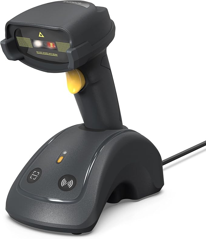 Inateck Wireless Barcode Scanner, 1D/2D QR Code Scanner by Inateck