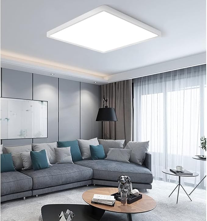 LED Flush Mount Ceiling Light Fixture, 4000K Neutral White, 12inch 24W - Image 2