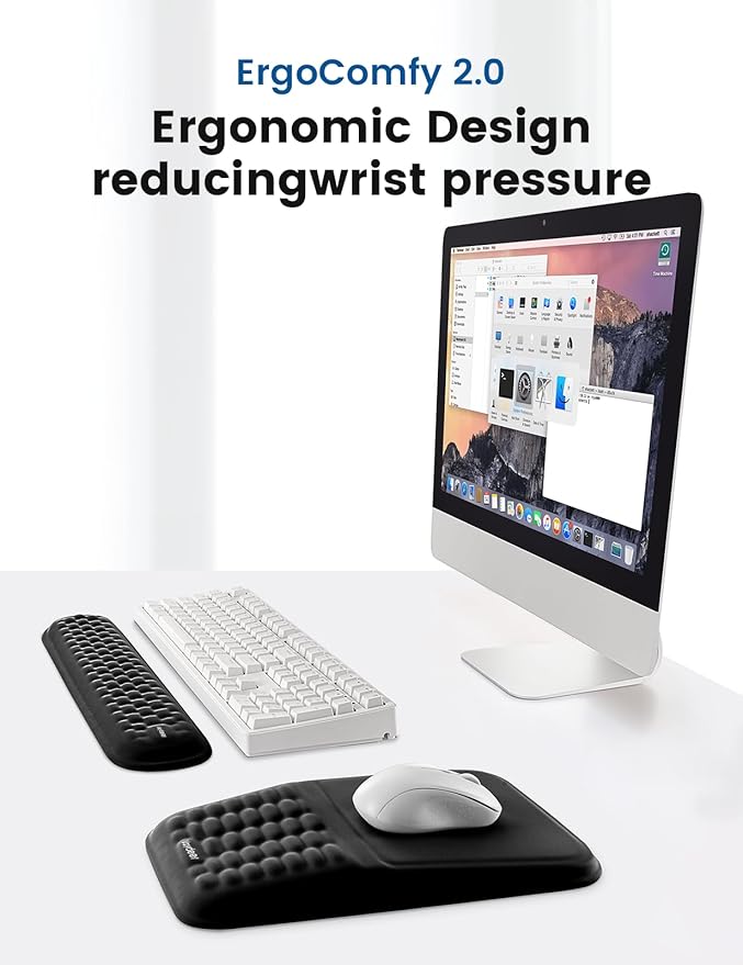 2-in-1 Keyboard & Mouse Wrist Rest Set – Ergonomic Pain-Relief Support - Image 2